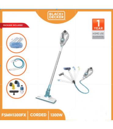 BLACK + DECKER 6 in 1 Steam Mop with Floor Extension