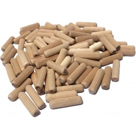 Dowel Bucket Fluted Wood Dowel Pins For Wood Joint - 50 Pieces