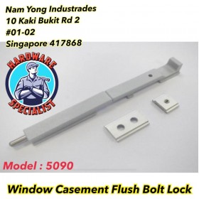 HDB Aluminum Window Casement Flush Bolt Lock 5090