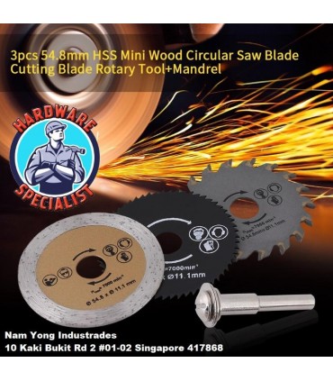 3 Pieces Mini Saw Blade Set
