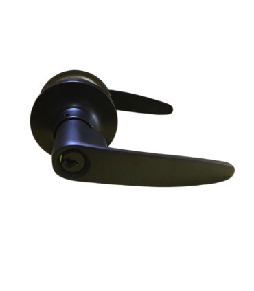 Nikawa Black Lever Lockset for Door