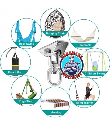 Hardware Specialist 304 Stainless Steel 360° Swing Hook Lock
