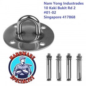 Stainless Steel 304 Heavy Duty Hammock Ceiling Wall Mount / Aerial Yoga Mounting Hook