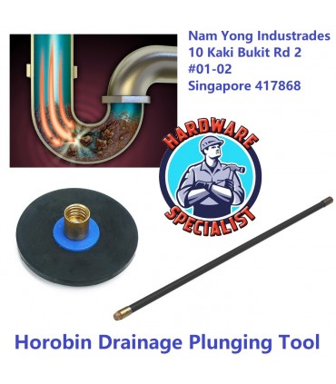 Hardware Specialist Horobin Drainage Rubber Plunger with Rod