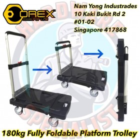 Orex 180kg Fully Foldable Platform Trolley