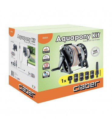 Claber Aquapony Kit 15m Water Hose Reel