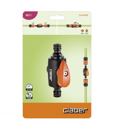 Claber Connector with Shut-Off Valve