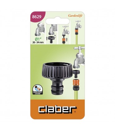 Claber 8629 1" Threaded Tap Connector