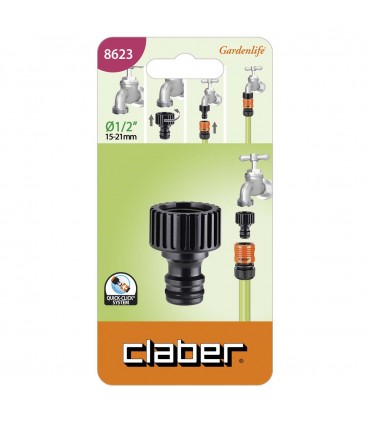 Claber 8623 1/2" Threaded Tap Connector