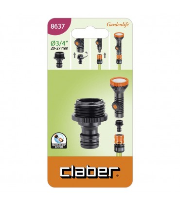 Claber 3/4" Male Sprinkler Connector