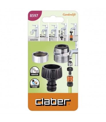 Claber 3/4 inch Metal Tap Connector 8597