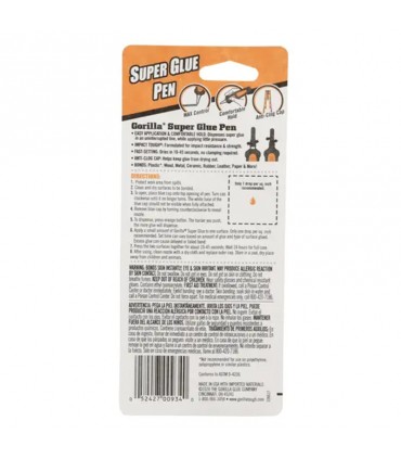 Gorilla High Strength Super Glue Pen - 5.5g