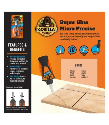 Gorilla Micro Precise Super Glue - 5g