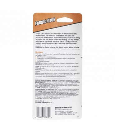 Gorilla Fabric Glue Crystal Clear - 73mL
