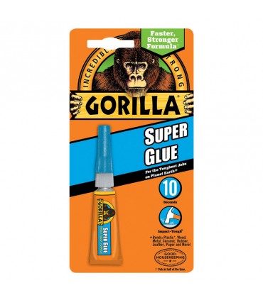 Gorilla Anti-Clog Cap Super Glue Clear - 3g