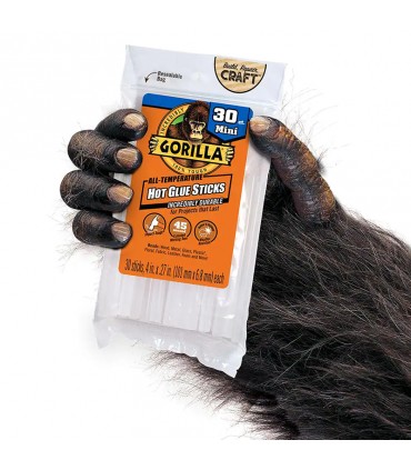 Gorilla Mini Size Hot Glue Sticks - 4 inch x 0.27 inch