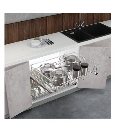 ecoWare Multi-function Pull Out Basket with Undermount Organizer