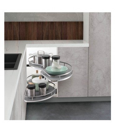 ecoWare Magic Corner Basket with Soft Closing Slide - 2 Basket