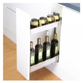 ecoWare Luxury Stainless Steel 2-Tier Pull Out Basket