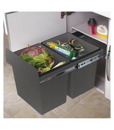 ecoWare Undermount Bin with Soft Closing Slide
