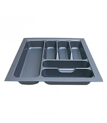 ecoWare Kitchen ABS Cutlery Tray - Grey