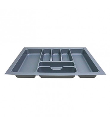 ecoWare Kitchen ABS Cutlery Tray - Grey