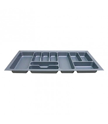 ecoWare Kitchen ABS Cutlery Tray - Grey