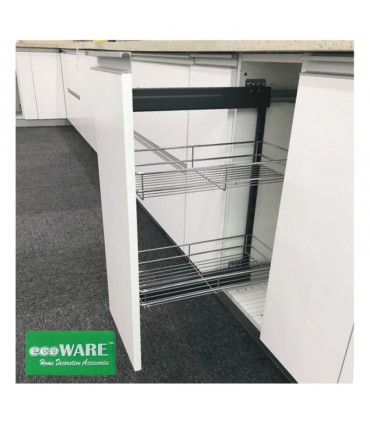 ecoWare Platinum Side Pull Out Basket with Undermount Slide
