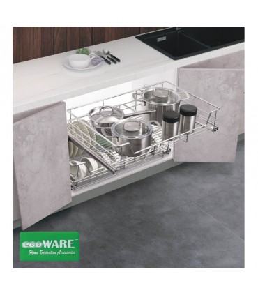 ecoWare Platinum Undermount Multi Function Pull Out Basket
