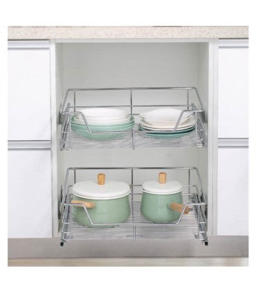ecoWare Platinum Undermount Four Side Pull Out Basket