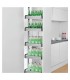 ecoWare Luxury Tall Larder Pull Out Basket - 5 Layers