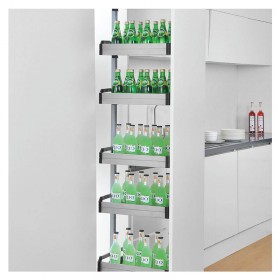 ecoWare Luxury Tall Larder Pull Out Basket - 5 Layers