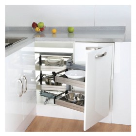 ecoWare Luxury Stainless Steel Magic Corner Storage Unit