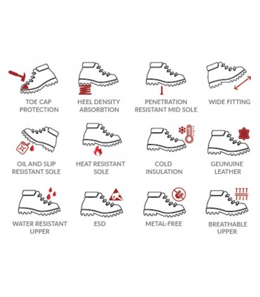 AcesafeT Mammoth Mid Cut Full Coverage Safety Shoe