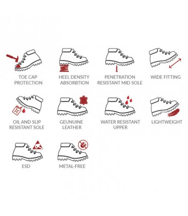 AcesafeT Vanguard Mid Cut Superior Protection Safety Shoe