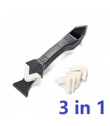 3 in 1 Silicone Trowel & Scraper (Caulking Tool)