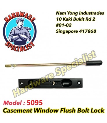 Hardware Specialist Casement Window Flush Bolt Lock 5095