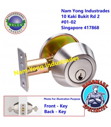 Nelon D102 High Security Single Cylinder Deadbolt Lock Double Key / Dead Bolt Lock