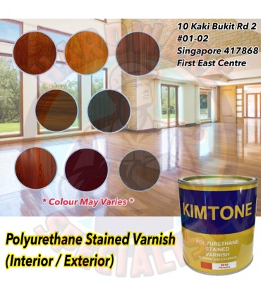 Kimtone Polyurethane Stained Varnish Interior / Exterior 1 Litre
