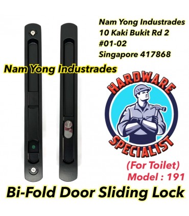 Hardware Specialist 191 Toilet Bi Fold Sliding Door Lock