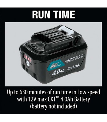 Makita 12V Max 7-1/8" Cordless Jobsite Fan - Bare Unit
