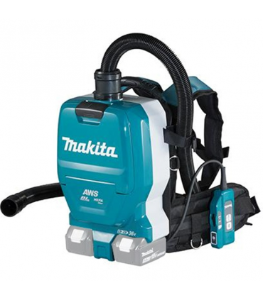 Makita 36V (2 x 18V) AWS Cordless Backpack Vacuum Cleaner - Bare Unit