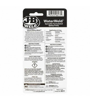 J-B Weld WaterWeld Epoxy Putty - 57 g
