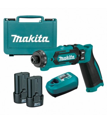 Makita 2 x 7.2V Lithium-Ion 5mm Cordless Driver Drill Kit