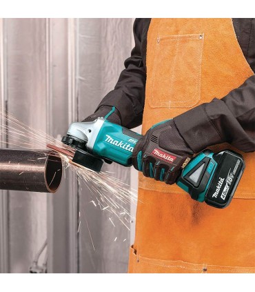 Makita 2 x 18V Brushless 115mm Cordless Angle Grinder Kit