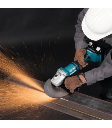 Makita 2 x 18V ADT Brushless 230mm Cordless Angle Grinder - Bare Unit