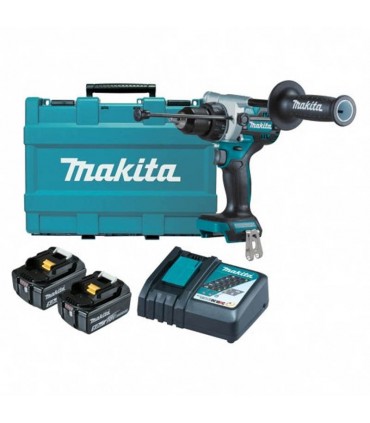 Makita 2 x 18V Brushless 5.0 Ah Cordless Hammer Drill Driver Kit
