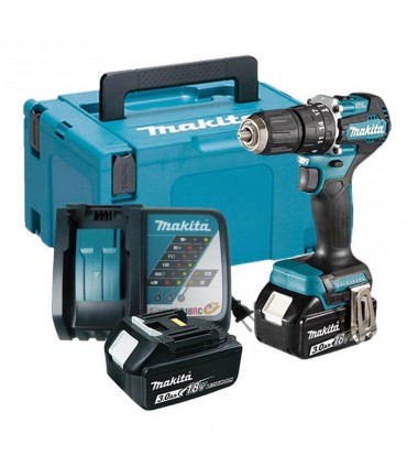 Makita 2 x 18V Lithium-Ion 3.0 Ah Cordless Hammer Drill Driver Kit