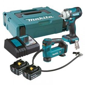 Cordless Combo Kit (Impact Wrench + Inflator)