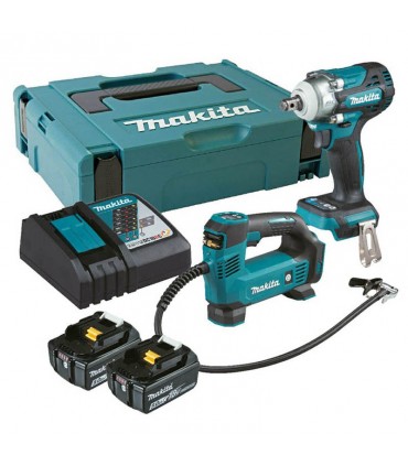 Cordless Combo Kit (Impact Wrench + Inflator)